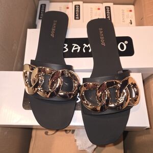 COPY - Bamboo Sandles black (ask for size)